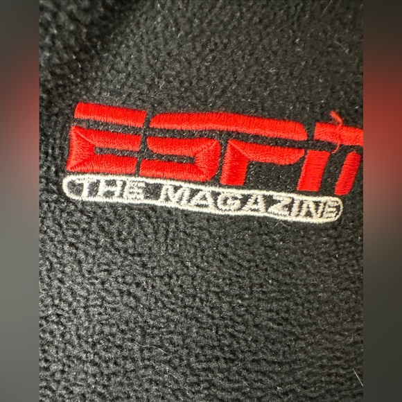 ESPN the Magazine Men's Fleece Pullover 1/4 Zipper Long Sleeve Size XL - Picture 2 of 5